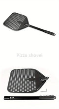 1PC Perforated Pizza Peel, 30.48 X 35.56 Cm Rectangular Pizza Transfer Peel, Professional Aluminum Turning Pizza Paddle