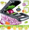 Picador Vegetais 14/16 em 1 com Pega | Slicer Dicer Ralador Cozinha