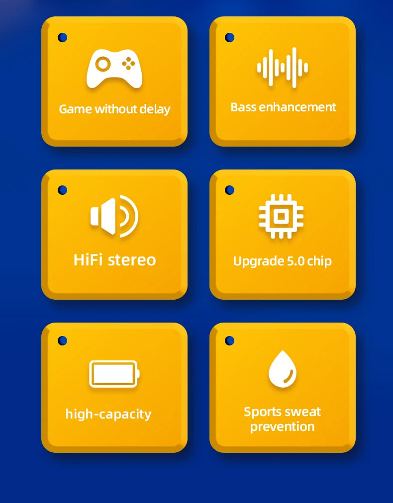 Auriculares Lenovo ThinkPlus TH10 TWS | Som HD Baixa Latência Microfone