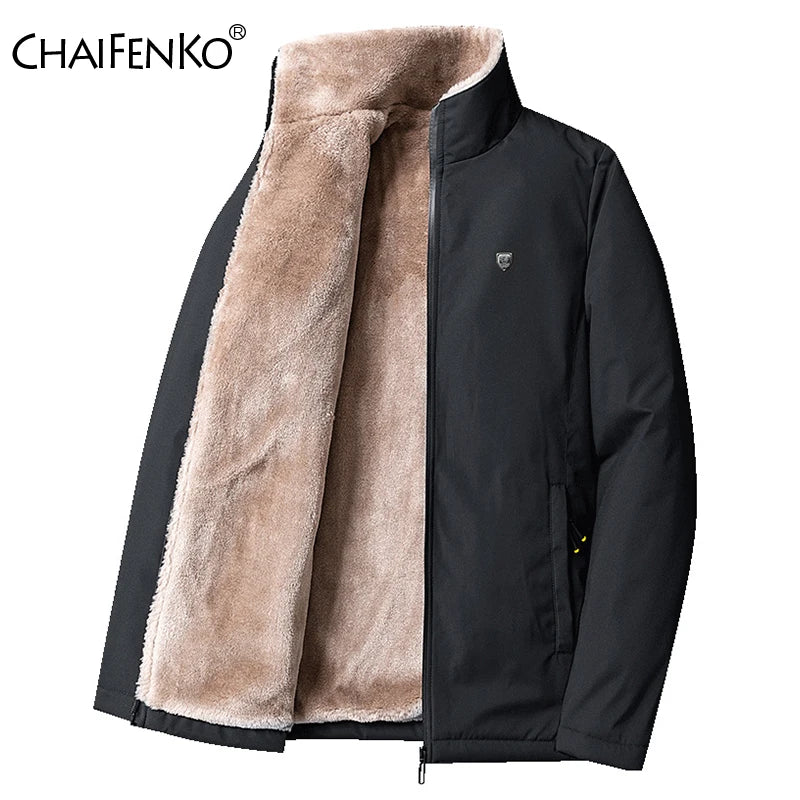 Blusão Fleece Grosso Windproof 2025 | Casual Outdoor Clássico Inverno