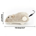 Rato de Peluche Realista para Gatos e Cães – Divertido e com Cauda, Cor Aleatória