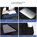 Mochila Minimalista Unissexo com Porta USB – Grande Capacidade para Escola, Trabalho e Viagem