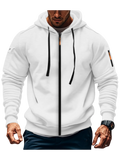 Hoodie Zipper Slim Fit Outono Inverno | Sweatshirt Casual Sportswear