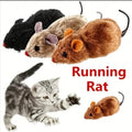 Rato de Peluche Realista para Gatos e Cães – Divertido e com Cauda, Cor Aleatória