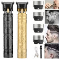 Máquina de Cortar Cabelo Profissional Barber | Recarregável Metal