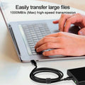 Cabo USB 3.2 Gen2 10Gbps Type-A para C | SSD Disco Rígido 60W QC