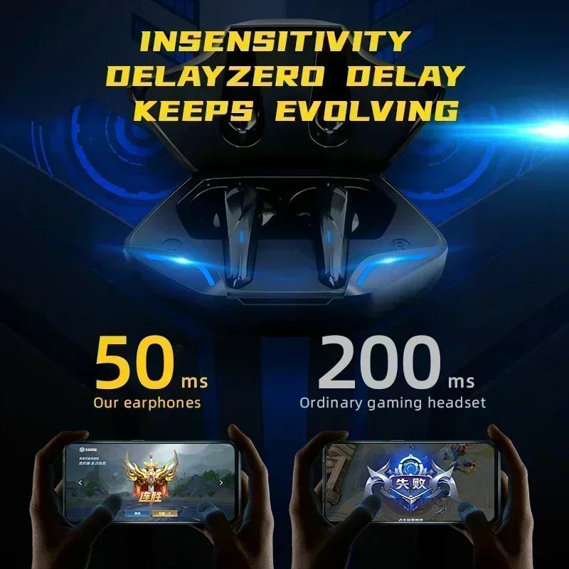 Auscultadores Bluetooth Sem Fios para Telemóvel com Cancelamento de Ruído e Som HD