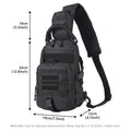 Mala Peito Tática MOLLE Sling EDC | Caminhada Escalada Pesca Ciclismo