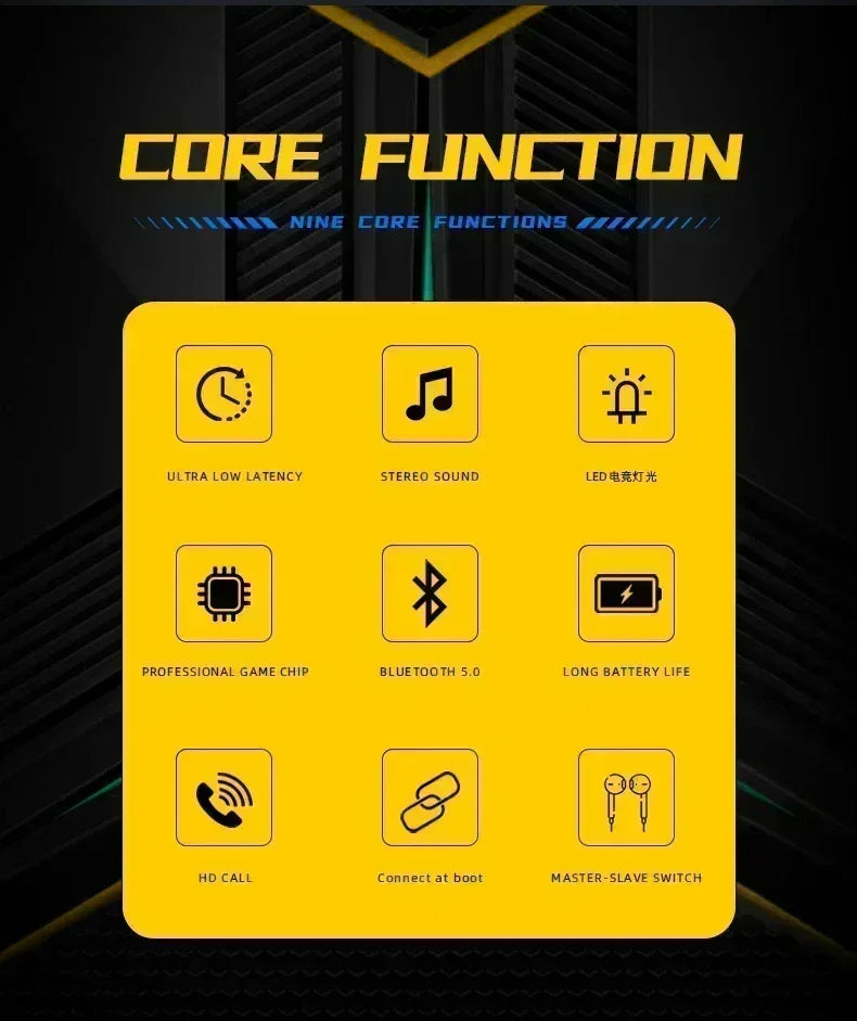 Auscultadores Bluetooth Sem Fios para Telemóvel com Cancelamento de Ruído e Som HD
