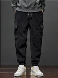 Calças Harem Elásticas Straight Jogger | Primavera Outono Casual Desporto