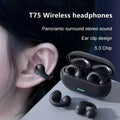 Auriculares Condução Óssea T75 Bluetooth 5.3 | HiFi Desporto Impermeável