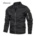 Bomber Jacket Leve Primavera Outono | Windbreaker Sport Zip Bolsos
