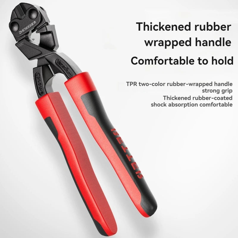 Alicate de corte de arame, alicate de corte de barra de aço, alicate para cortar arame de aço e ferro, tesoura potente, tesoura para cortar arame, la