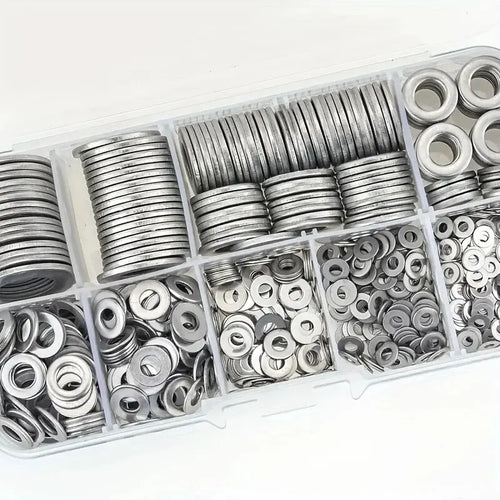 Kit de 360/580 Anilhas Planas em Aço Inoxidável 304 – Para Casa, Fábrica e Oficina