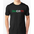 T-Shirt Ducati MotoGP – Estampa Gráfica de Corrida, Algodão, Manga Curta