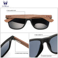 Óculos de Sol Madeira Natural Polarizados TR90 | Oi Wood Masculino