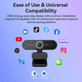 Webcam EMEET C60E 4K 1440P | Autofocus Videochamadas Conferências