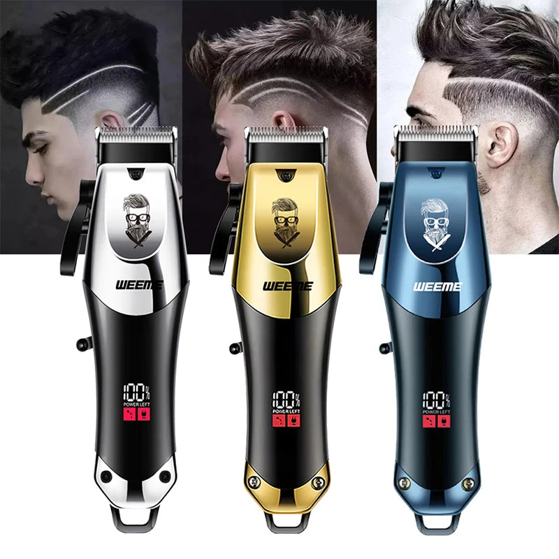 Máquina Cortar Cabelo e Barba T9 Vintage | Recarregável Kit Completo
