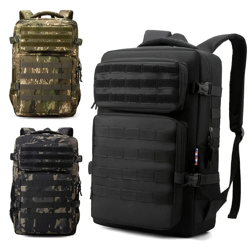 Mochila Tática Camuflagem Grande Capacidade | Caminhada Campismo Outdoor