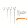Set Espiralizador Aço 6 Peças | Batata Espiral Cenoura Vegetais