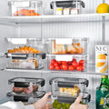 3/1PCS Crisper Box Refrigerator Storage Box Office School Lunch Box Sealed Fresh Keeping Boxes Vegetable Fruit Food Organizer