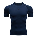 T-Shirt Compressão Corrida Manga Curta | Sport Tee Jogging Tracksuit Ginásio