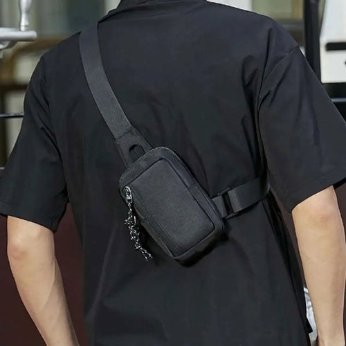 Mini Mala Masculina Oxford Crossbody | Messenger Casual Ombro
