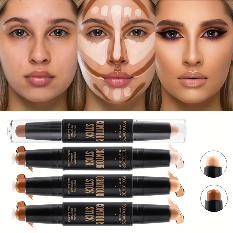 Corretor e Bronzeador Facial | Contorno e Base Creme para Maquilhagem
