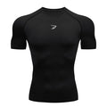 T-Shirt Compressão Corrida Manga Curta | Sport Tee Jogging Tracksuit Ginásio
