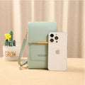 Mala Touch Screen Couro Macio | Crossbody Smartphone Luxo Mensageiro