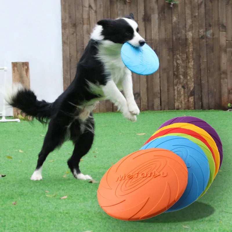 Disco Voador Ouzey Resistente a Mordidas – Brinquedo Interativo para Cães ao Ar Livre