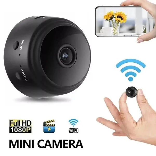 Câmara Vigilância A9 Mini WiFi 1080P | Sensor Noturno Smart Home