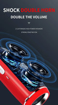 Coluna Bluetooth 200W Portátil | Som Estéreo 3D Surround TWS Rádio FM
