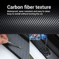 Fita de Fibra de Carbono para Carro 1-5m – Proteção DIY Impermeável para Espelhos e Portas