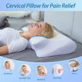 Almofada Cervical Memory Foam 2 em 1 | Ortopédica Pescoço Ergonómica
