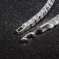 Pulseira Tênis Prata S925 com Zircónia | Noivado Casamento 4mm