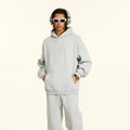 Conjunto Fleece American Style Letras | Pullover + Sweatpants Casual Versátil