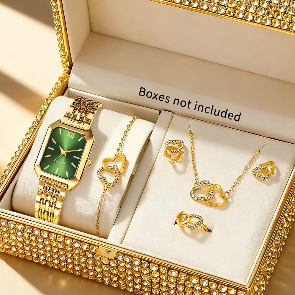 Conjunto de joias versátil e moderno com mostrador redondo, ideal para o dia a dia, casamentos, dia dos namorados, natal, ramadão, festas de aniversário e muito mais.