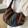 Mala Crossbody Tribal Riscas Lavável | Temática Bandeira Foldable Edge Painted