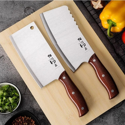 Faca de Cozinha Ultra-Afiada Inox | Fatiar Carne Chef Desossar