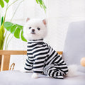 Pijama Macacão às Riscas para Cães – Confortável e Divertido para Casa
